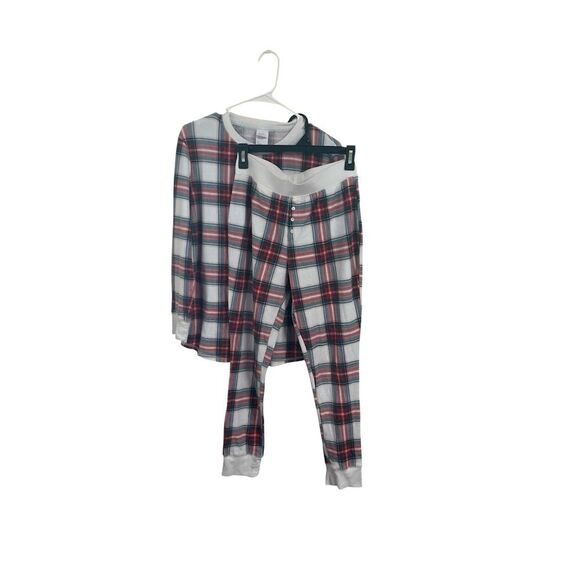 Stars Above Thermal Plaid Pajama Set Sz M - Picture 1 of 8